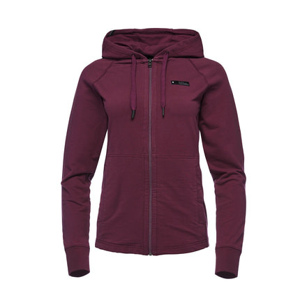 Black Diamond Heritage Logo FZ Hoodie - Women's, Plum, Extra Large, AP7300315002XLG1