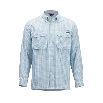 Demo, ExOfficio Air Strip Ombre Long Sleeve - Mens, Breeze, Medium, 1001-3232-Breeze-M