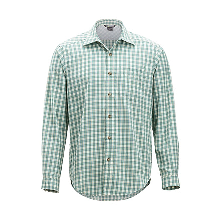 Demo, ExOfficio Salida Check Long Sleeve - Mens, Bonsai, Medium, 1001-3142-Bonsai-M