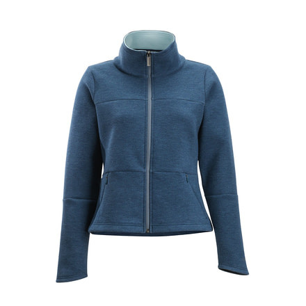 Demo, ExOfficio Salviano Jacket - Womens, Adriatic Heather, Small, 2017-3204-Adriatic Heather-S