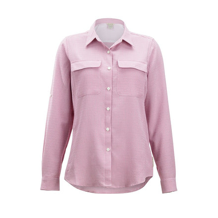 Demo, ExOfficio Sovita Long Sleeve - Womens, Rosebay Check, Small, 2001-3198-Rosebay Check-S