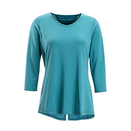 DEMO, ExOfficio Wanderlux 3/4 Sleeve - Womens, Small, Malachite, 2011-3084-Malachite-S