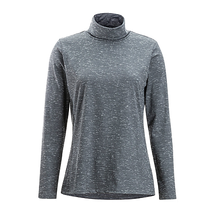 Demo, ExOfficio Wanderlux Marl Turtleneck - Women's, Black Heather, Small, 2011-3221-Black Heather-S