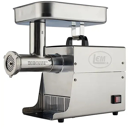 LEM Products Dual Grind #8 Big Bite 0.5HP Meat Grinder, Stainless, 1784