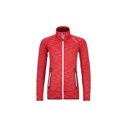 Demo, Ortovox Fleece Space Dyed Jacket - Womens, Hot Coral Blend, Medium, 8697400023