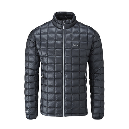 DEMO, Rab Mens Continuum Jacket, Ebony / Gargoyle, Large, QDN-57-EB-L-DEMO