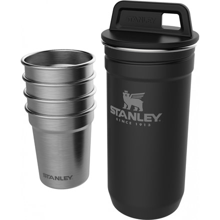 Demo, Stanley Adventure Shot Glass Set Series, Stainless Steel, Packable, Black, 2oz, 10-01705-black
