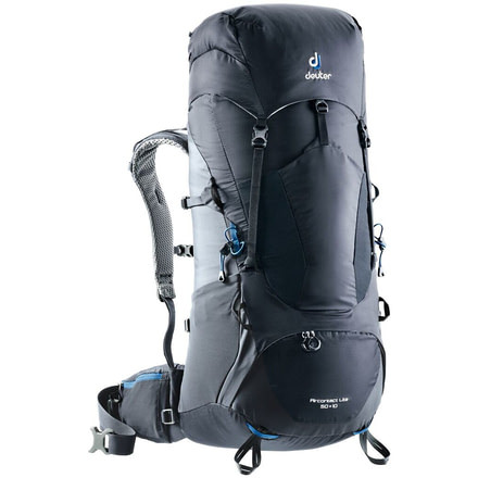 Deuter Aircontact Lite Backpack 50L + 10, Black/Graphite, 334031874030