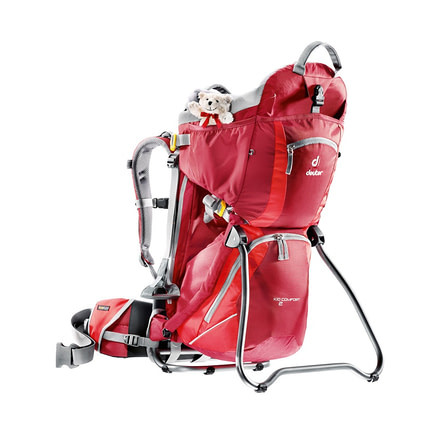 Deuter Kid Comfort II Child Carrier-Cranberry/Fire