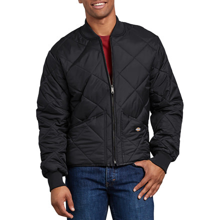 Dickies Diamond Quilted Nylon Jacket, Black - 61242BK 2X