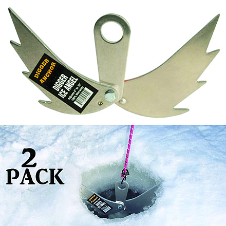 Digger Anchor Ice Angels Pair Dry Hole Ice Anchor, D-30