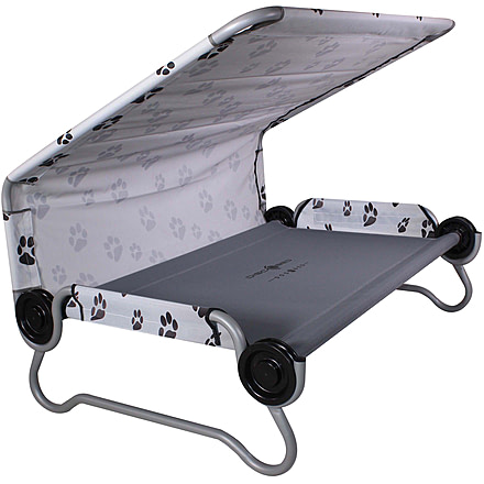 Disc-O-Bed Elevated Dog Bed with Canopy, Grey, Medium, 60001