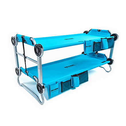Disc-O-Bed Kid-O-Bunk with 2 Side Organizers, Teal Blue, Childs, 30105BO
