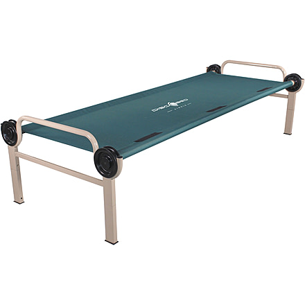 Disc-O-Bed Single Large Sleeping Cot, 500lbs, 600D Polyester Sleeping Deck, Green, 30011