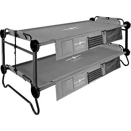 Disc-O-Bed Special Edition Extra Large Outfitter Sleeping Cots w/Side Organizers, Gray, 30022BO