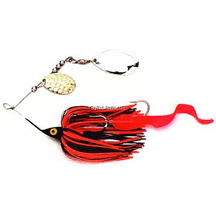 Dixie Dancer Spinnerbait, Tandem Indiana Blades, Brown/Orange, 3/8oz, DDT05