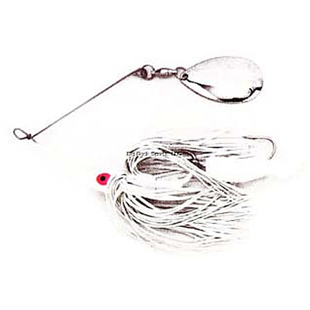 Dixie Dancer Spinnerbait, Tandem Willow Blade, White, 3/8oz, DDW01
