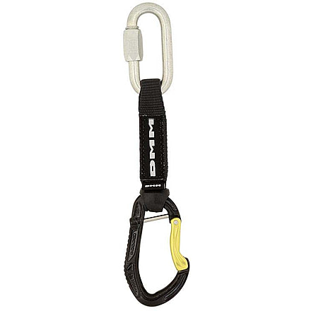DMM Alpha Steel Captive Bar Quickdraw w/Maillon, Silver/Black, 12cm, C526CB-12MR