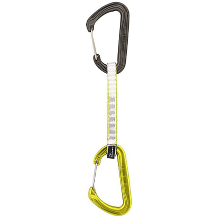 DMM Chimera Quickdraw Carabine, Titanium/Lime, 12cm, A398-12LG