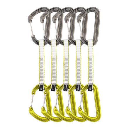 DMM Chimera Quickdraws Carabine, Pack of 5, Lime, 12cm, A398-12LGP5