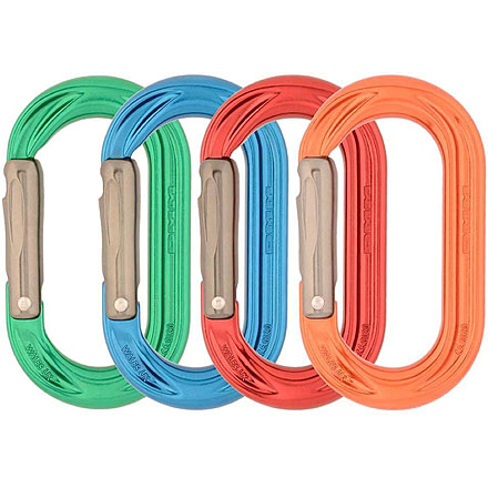 DMM PerfectO Straight Gate Rack - 4 Pack, Green/Blue/Red/Orange, One Size, A591-P4