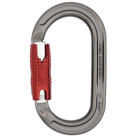 DMM Ultra O Carabiner, Kwiklock, Titanium/Red, A323