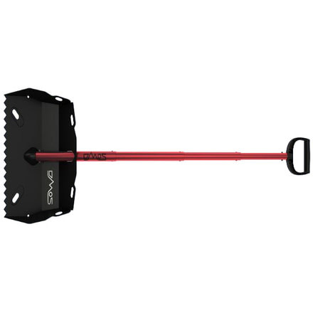 DMOS Alpha Shovel, Black/Fire Red ABR4001-HT