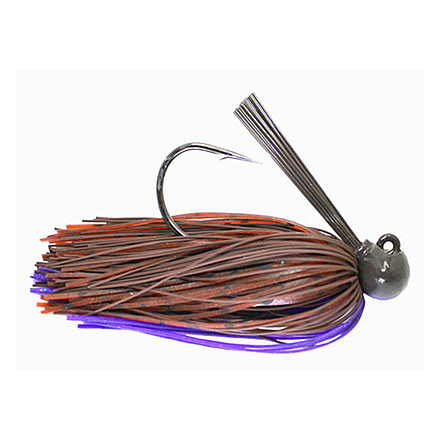 Dobyns Football Jigs Single Pack, 1/2oz, Two-Toned Brown/Purple, SFB TT BRN/PRP 1/2 1PK