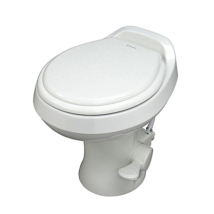 DOMETIC 300 Series Standard Height RV Toilet, White, 302300071