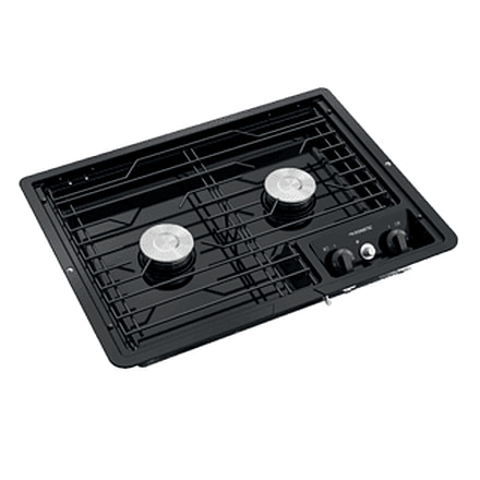 Dometic Dometic 2-Burner Drop-In Gas Cooktop, Black, Black, 9108917573
