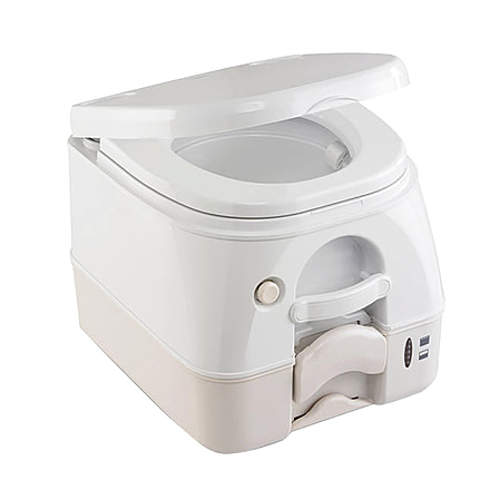 DOMETIC SeaLand 974 Portable Toilet 2.6 Gallon - Tan w/Brackets 37722