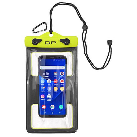 DryPak Cell Phone Case, 5 x 8, Lemon/Lime, Lemon Lime, 1 Year Mfg Warranty, Tpu/Pp, DP-45662