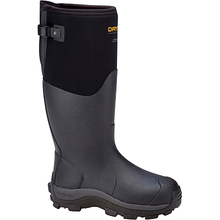 Dryshod Haymaker Gusset Hard-Working Farm Boot - Mens, Black/Orange, 11, HAYG-MH-BK-011