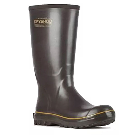 Dryshod Mudslinger Hi Premium Rubber Farm Boot - Mens, Midnight Brown/Honey, 12, MUD-MH-BR-012