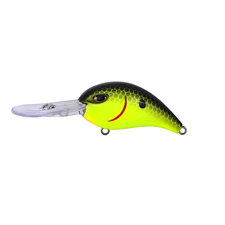 Duckett Fishing BD 6 Deep Diver Bait, Chartreuse Black Back, BD6DD- CBLB