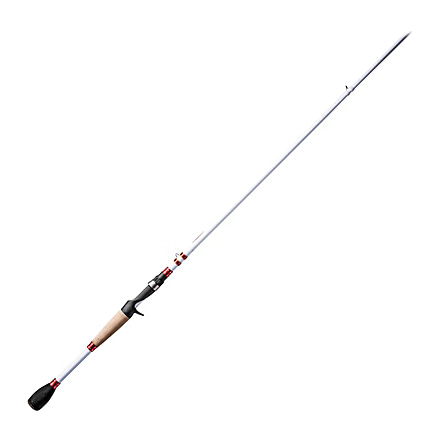 Duckett Fishing Micro Magic Pro Crankin Rod, Medium Heavy, White/Red, 7 ft 10 in, DFMP710MH-CC