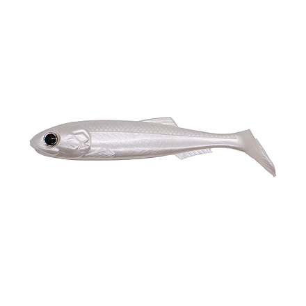 Duckett Fishing RT Shad Paddletail Swimbaits, 3.5in, White Pearl, MXRT3.5 WP