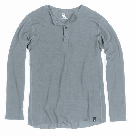 Duckworth Comet Henley - Men's -Gray-Large