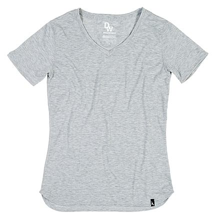 Duckworth Vapor V-Neck Tee - Women's-Standard Gray-Large
