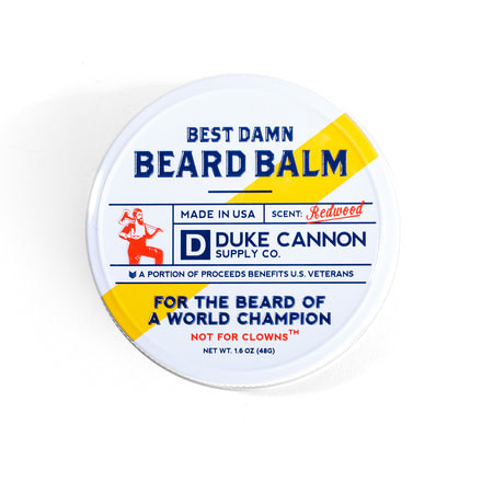 Duke Cannon Supply Co Best Damn Beard Balm, 1.6 oz Tin, BDBALM