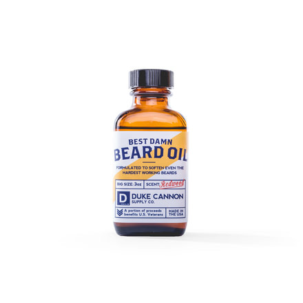 Duke Cannon Supply Co Best Damn Beard Oil, 3 oz Bottle, BDOIL