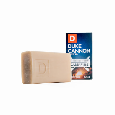 Duke Cannon Supply Co Big Ass Brick of Soap, Campfire, 10 oz Bar, 03CAMPFIRE