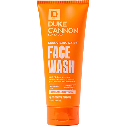 Duke Cannon Supply Co Energizing Daily Face Wash, Orange, Small, FCWASHENERGIZE
