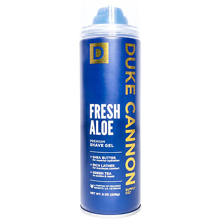 Duke Cannon Supply Co Fresh Aloe Premium Shave Gel Foam, 8 oz, 8OZFRESHALOESHAVE