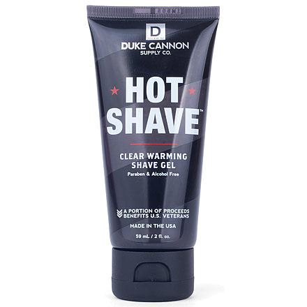 Duke Cannon Supply Co Hot Shave Clear Warming Shave Gel, Travel Size, 2OZHOTSHAVE1