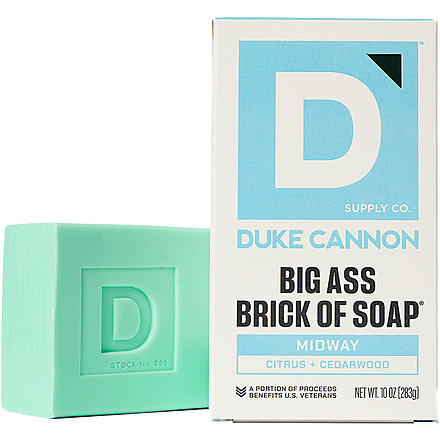 Duke Cannon Supply Co Midway Big Ass Brick Of Soap, Light Blue, Small, BSBA-MDWY10