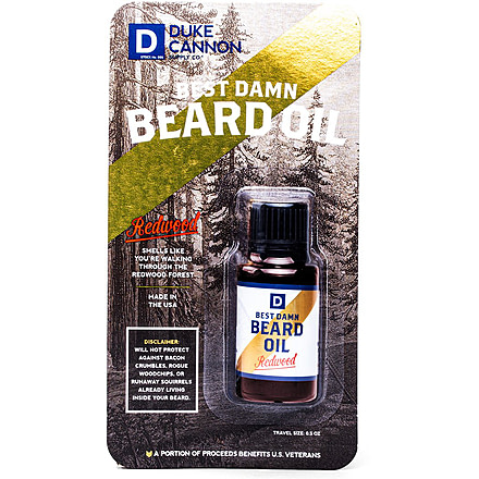 Duke Cannon Supply Co Mini Beard Oil, Travel Size, BLISTEREDMINIBDOIL