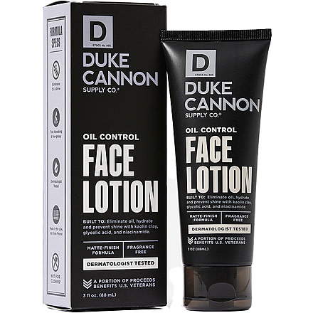 Duke Cannon Supply Co Oil Control Face Lotion, Black, Small, FCOILLOTION