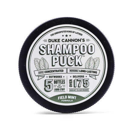 Duke Cannon Supply Co Shampoo Puck Field Mint, 4.5 oz Jar, SHAMPUCKFIELDMINT