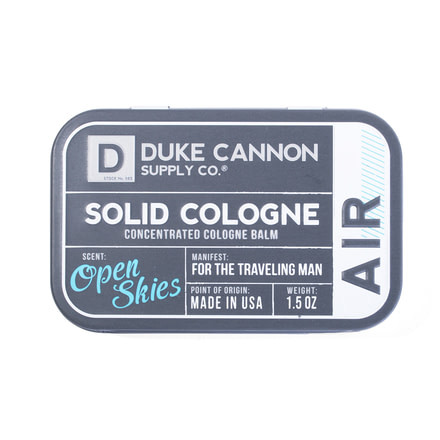 Duke Cannon Supply Co Solid Cologne, Air, 1.5 oz Tin, SCAIR1